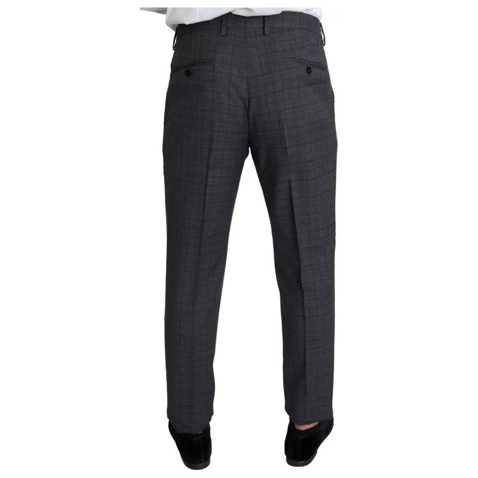 Dolce & Gabbana Gray Wool Men Formal 2 Piece MARTINI Suit