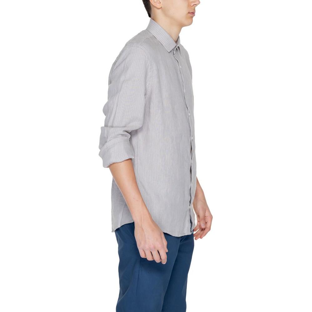 Calvin KleinCalvin Klein Beige Linen Shirt1728,39,42,44,71956299936,Beige,Calvin Klein,Men,New with tags,Shirts - Men - Clothing