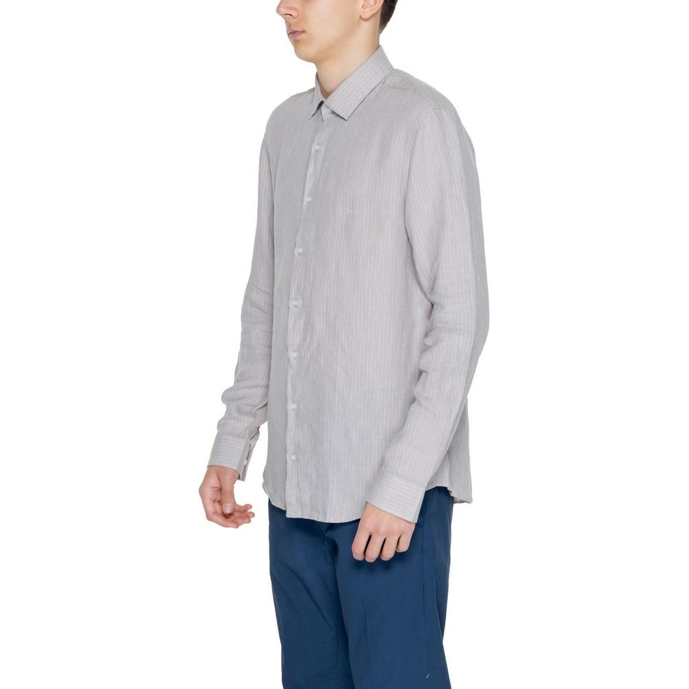 Calvin KleinCalvin Klein Beige Linen Shirt1728,39,42,44,71956299936,Beige,Calvin Klein,Men,New with tags,Shirts - Men - Clothing