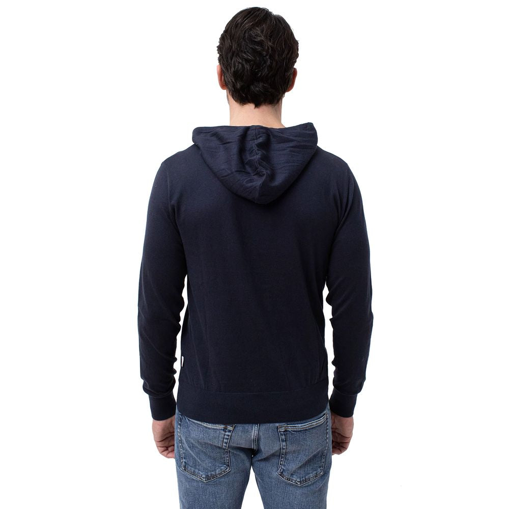 People Of Shibuya Blue Cotton Sweater PE-14562-IT48 | M