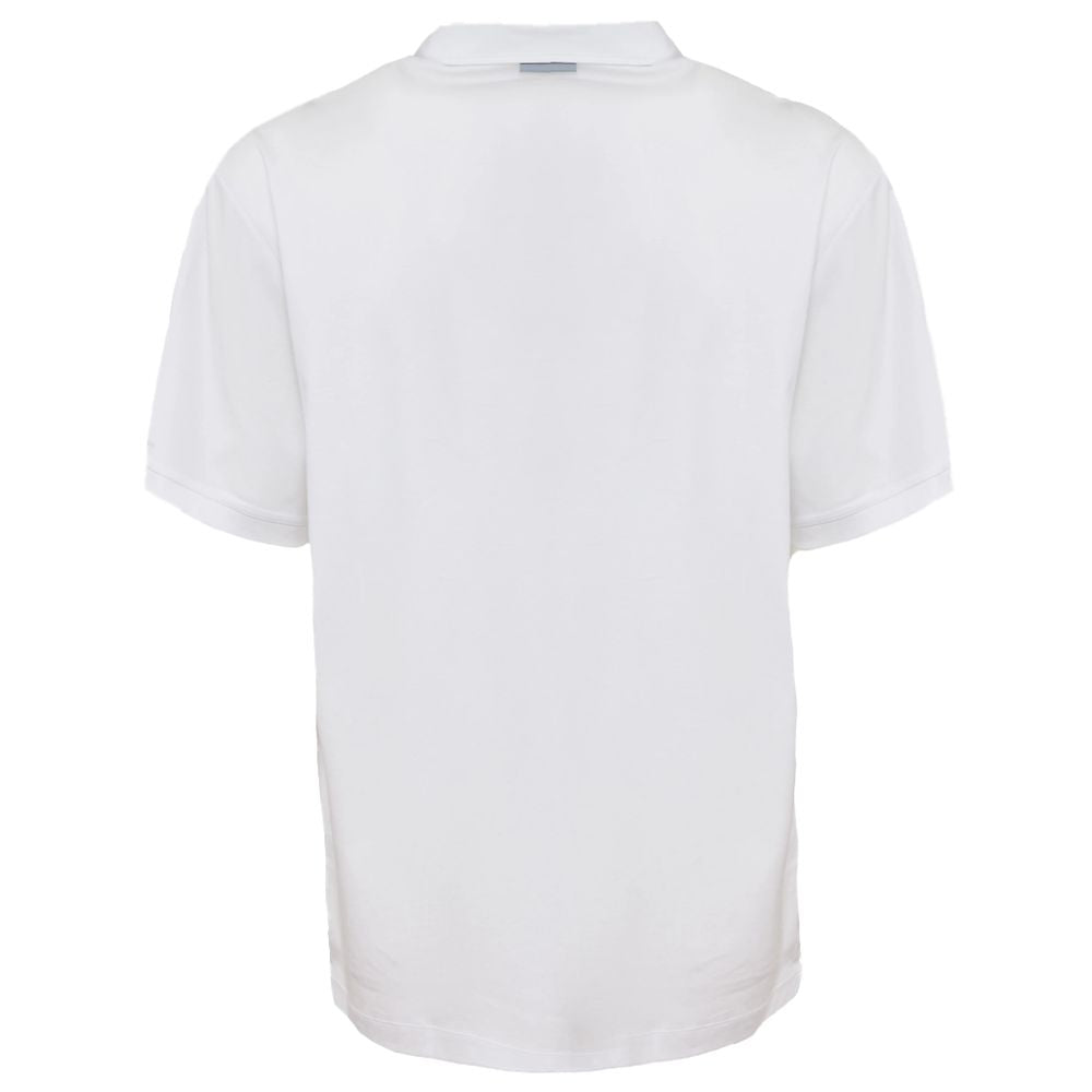 People Of Shibuya White Cotton Polo Shirt PE-14575-XXL
