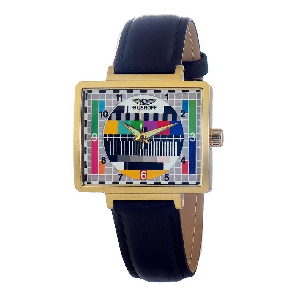 Bobroff Black Leather Watch BOBF0036S014AC