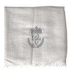 Dolce & Gabbana Gray Cashmere Wrap Shawl Fringe Scarf MS7054