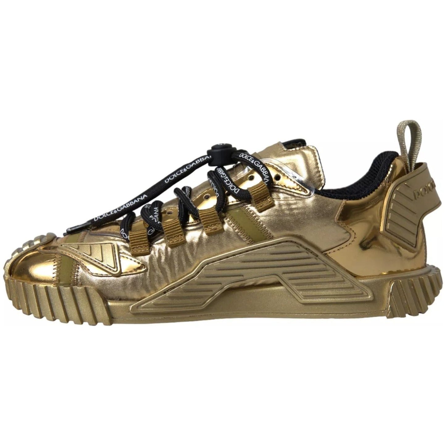 Dolce & Gabbana Metallic Gold NS1 Low Top Sneakers Shoes Sneakers