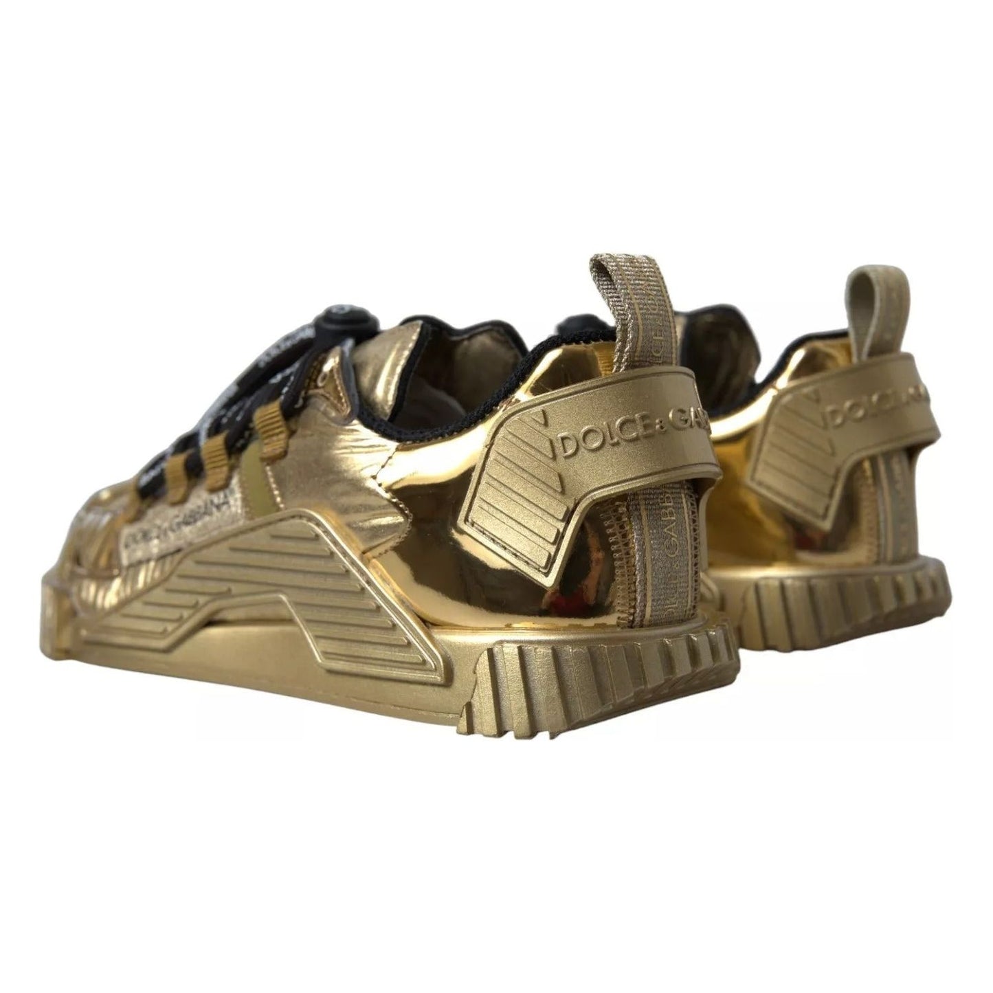 Dolce & Gabbana Metallic Gold NS1 Low Top Sneakers Shoes Sneakers