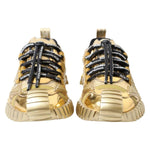 Dolce & Gabbana Metallic Gold NS1 Low Top Sneakers Shoes Sneakers