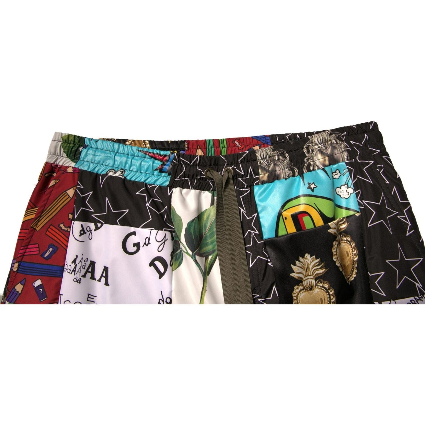 Dolce & Gabbana Multicolor Patchwork Cargo Bermuda Shorts PAN75653-54