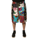 Dolce & Gabbana Multicolor Patchwork Cargo Bermuda Shorts PAN75670-48