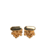 Dolce & Gabbana Gold Tone 925 Sterling Silver Crystal Cufflink SMY10555