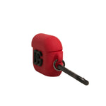 Dolce & Gabbana Red Silicone Rubber Logo Embossed Airpods Case SMY10598