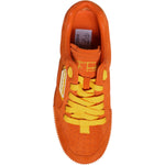 Dolce & Gabbana Orange Miami Leather Low Top Sneakers Shoes
