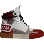 Dolce & Gabbana Multicolor Leather High Top Sneakers Shoes MV6743-40