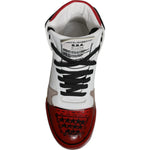 Dolce & Gabbana Multicolor Leather High Top Sneakers Shoes MV6743-40