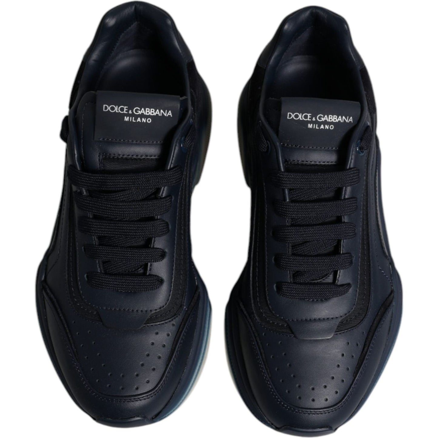 Dolce & Gabbana Navy Blue Daymaster Low Top Men Sneakers Shoes MV6807-39.5