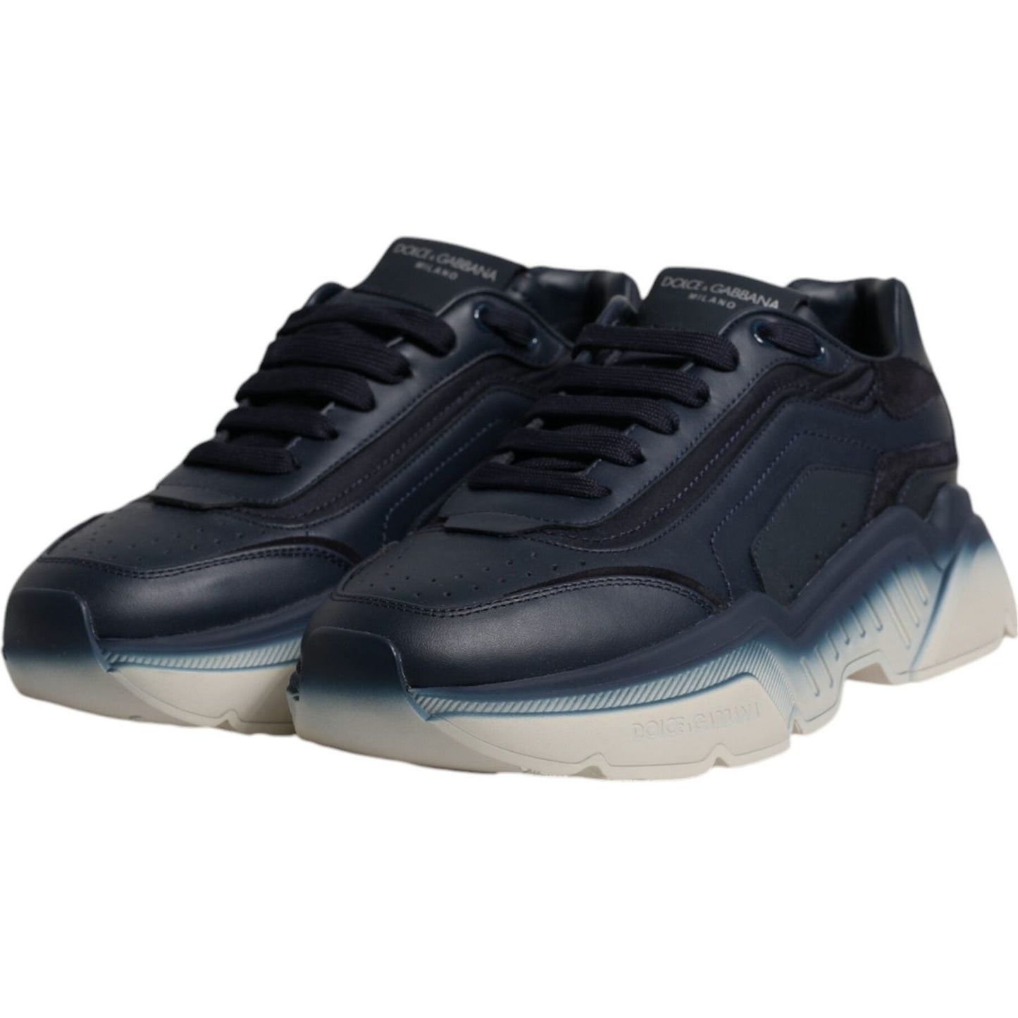 Dolce & Gabbana Navy Blue Daymaster Low Top Men Sneakers Shoes MV6807-39.5