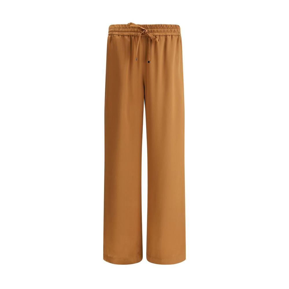Dolce & Gabbana satin pajama pants with elastic waistband and straight leg design for elegant comfort.