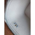 Chanel White Matelasse Lambskin Gold Chain Shoulder Vanity Mirror CHA211