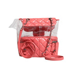 Chanel Pink Vinyl Leather Backpack Purse Bag CHA56