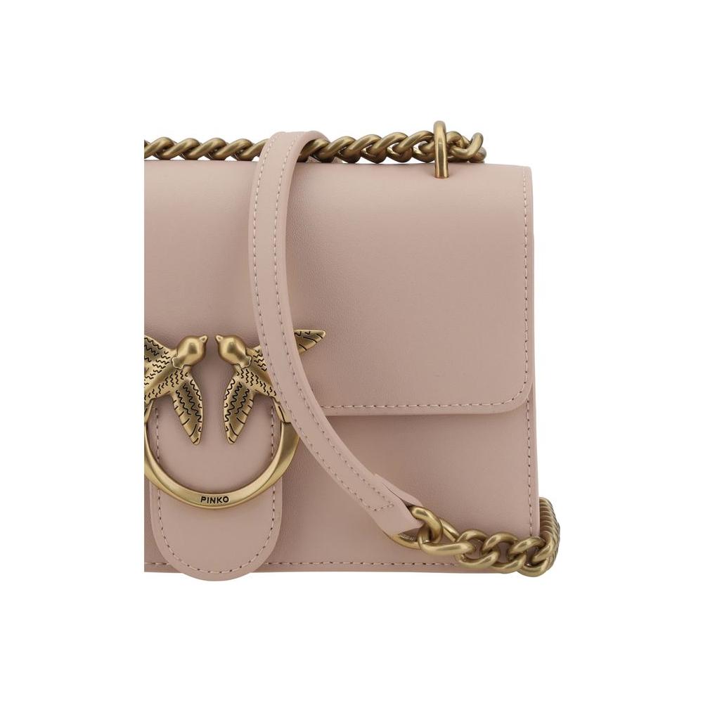 PINKO Love One Mini Shoulder Bag PINKO Rosy Brown