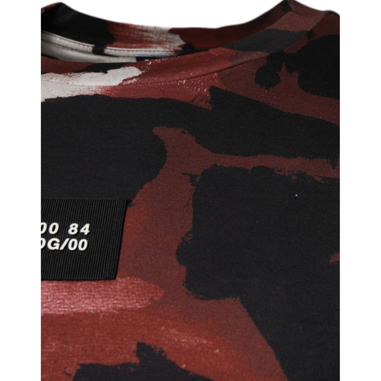 Dolce & Gabbana Multicolor Camouflage Crew Neck T-shirt TSH878500-46