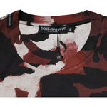 Dolce & Gabbana Multicolor Camouflage Crew Neck T-shirt TSH878500-46