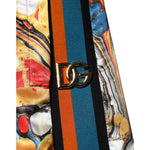 Dolce & Gabbana Multicolor Marble Satin Men Tracksuit Pants PAN76063-46
