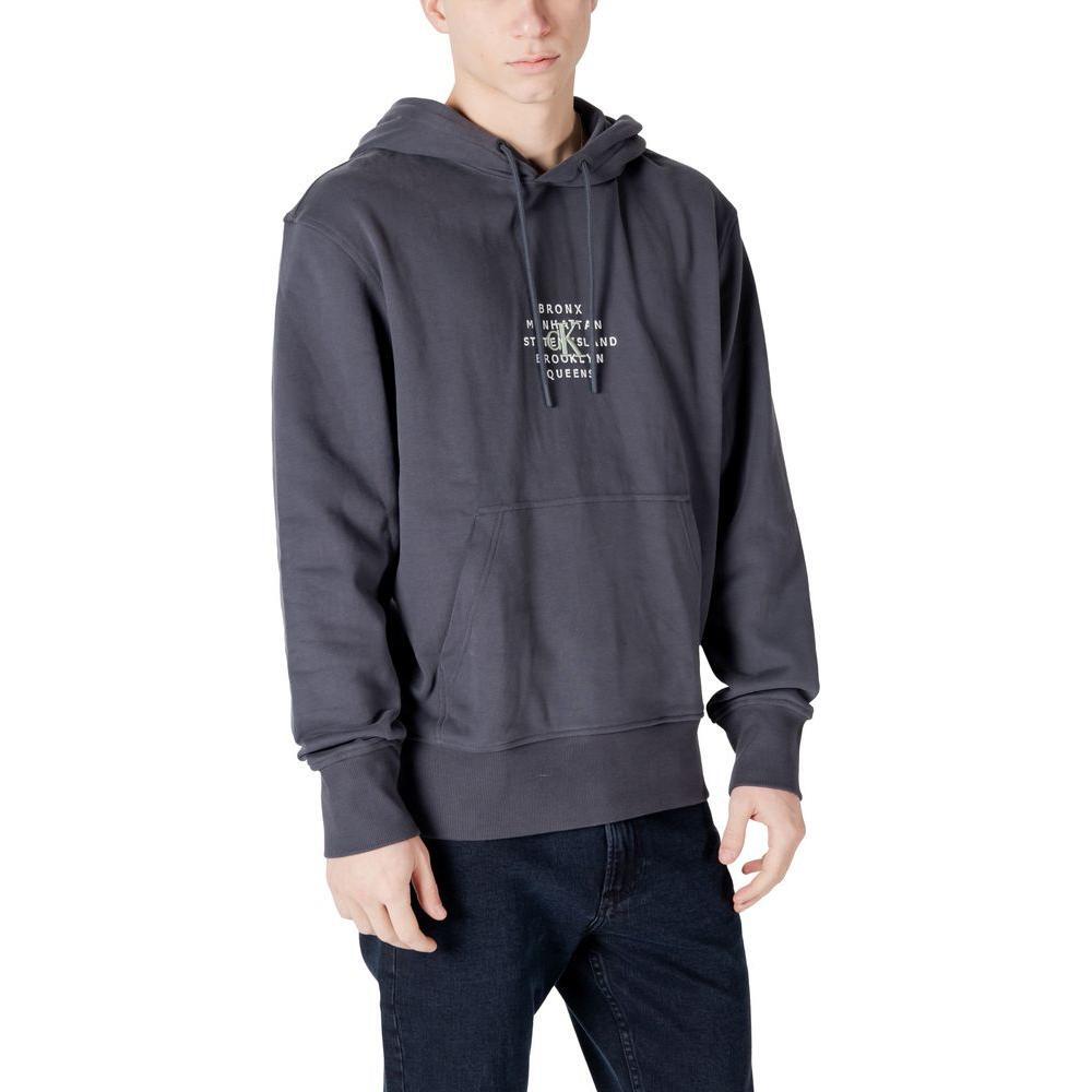 Calvin Klein Jeans Gray Cotton Hoody CA-16502400153-IT48 | L