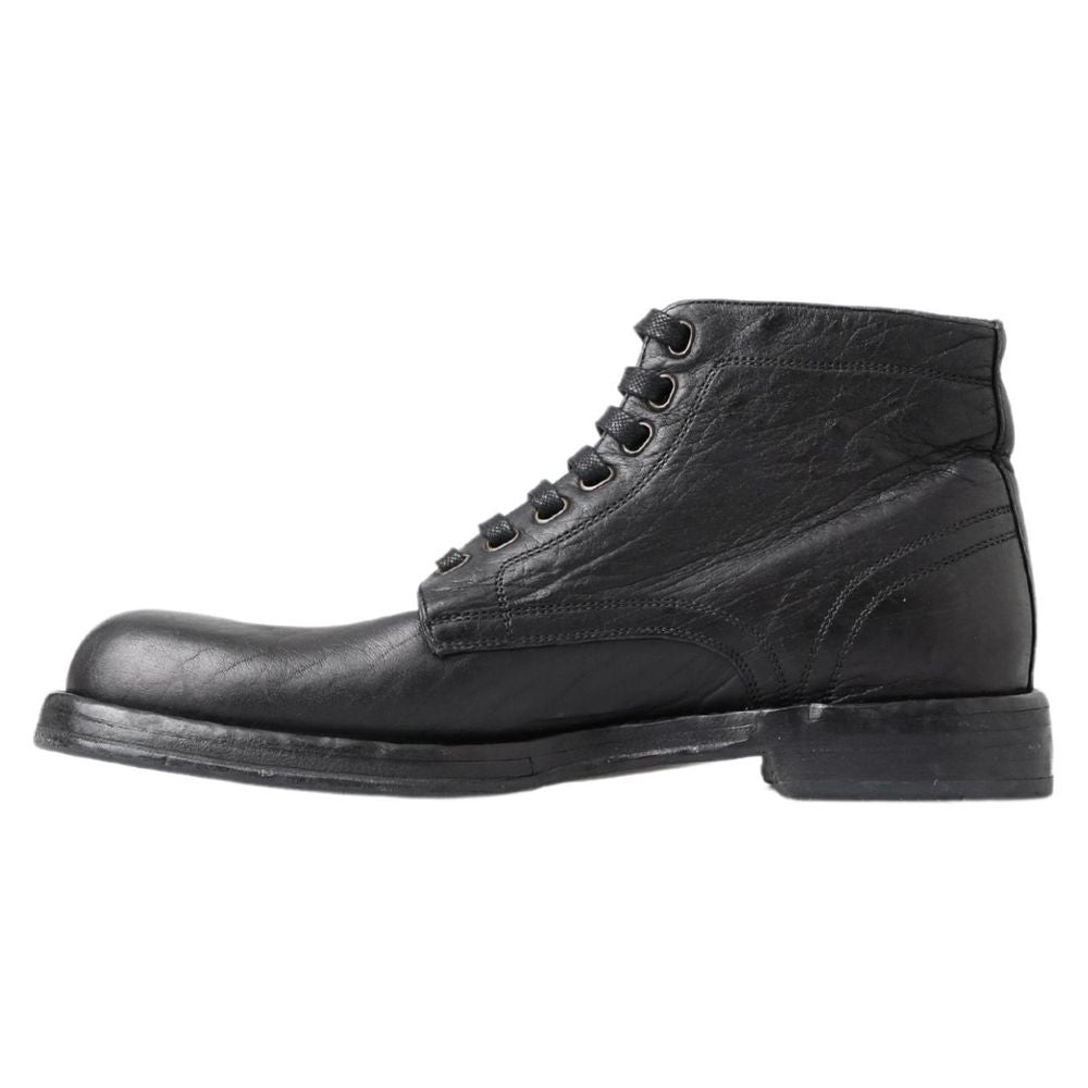 Dolce & Gabbana Black Leather Boot