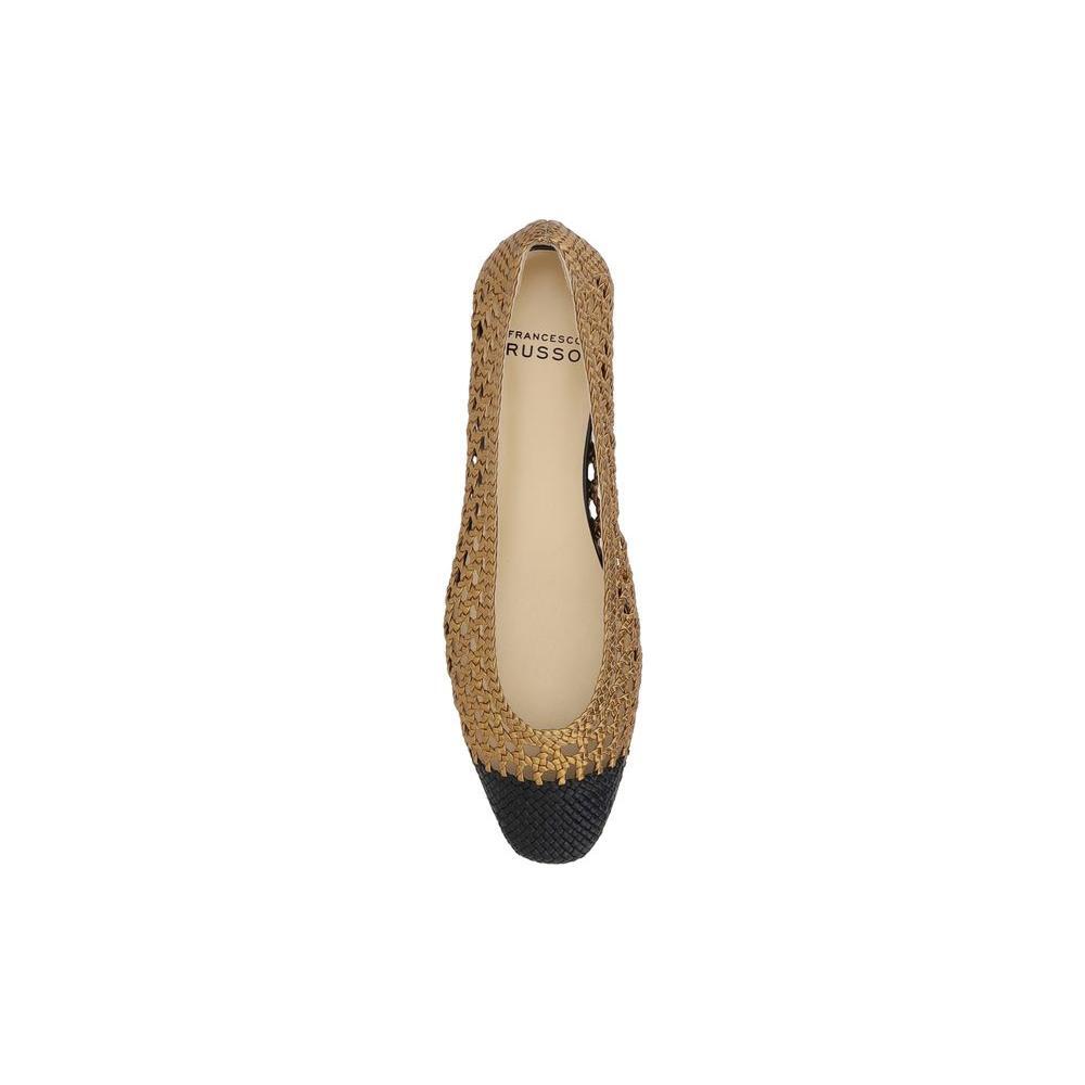 Francesco Russo Woven Ballerinas