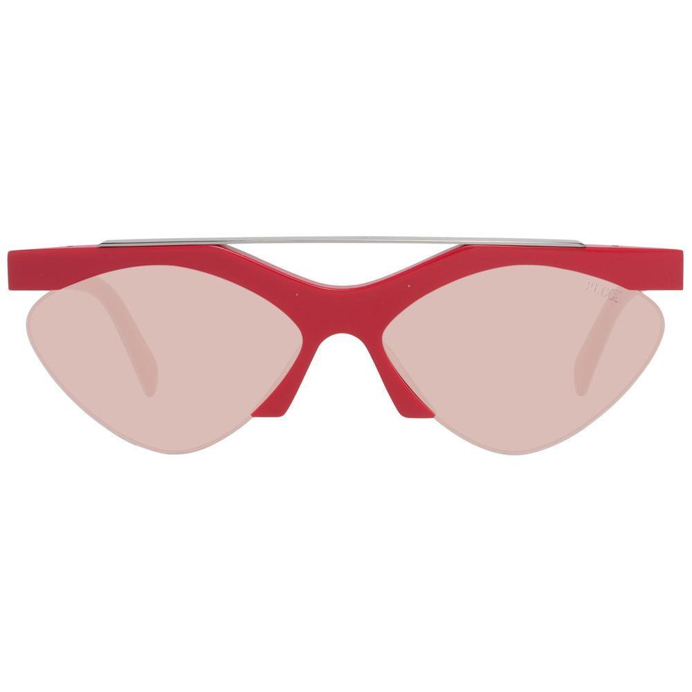 Emilio Pucci Red Metal Sunglasses 1728,67434610848,Emilio Pucci,New with tags,Red,Sunglasses,Sunglasses for Women - Sunglasses,Women Emilio Pucci EPEP01375966SAC
