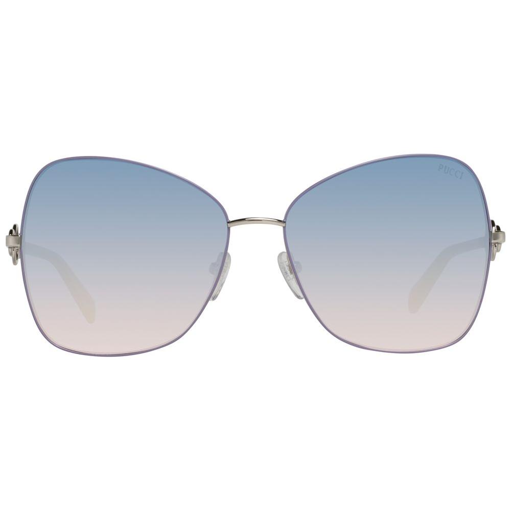 Emilio Pucci Emilio Pucci Gray Metal Sunglasses EPEP01475920WAC 1728,67434610848,Emilio Pucci,Gray,New with tags,Sunglasses,Sunglasses for Women - Sunglasses,Women