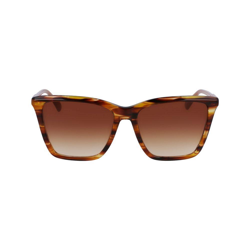 Longchamp Brown Acetate Sunglasses LOLO719S238AC