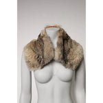 Dolce & Gabbana Brown Fur Shoulder Collar Neck Wrap Scarf MS7103