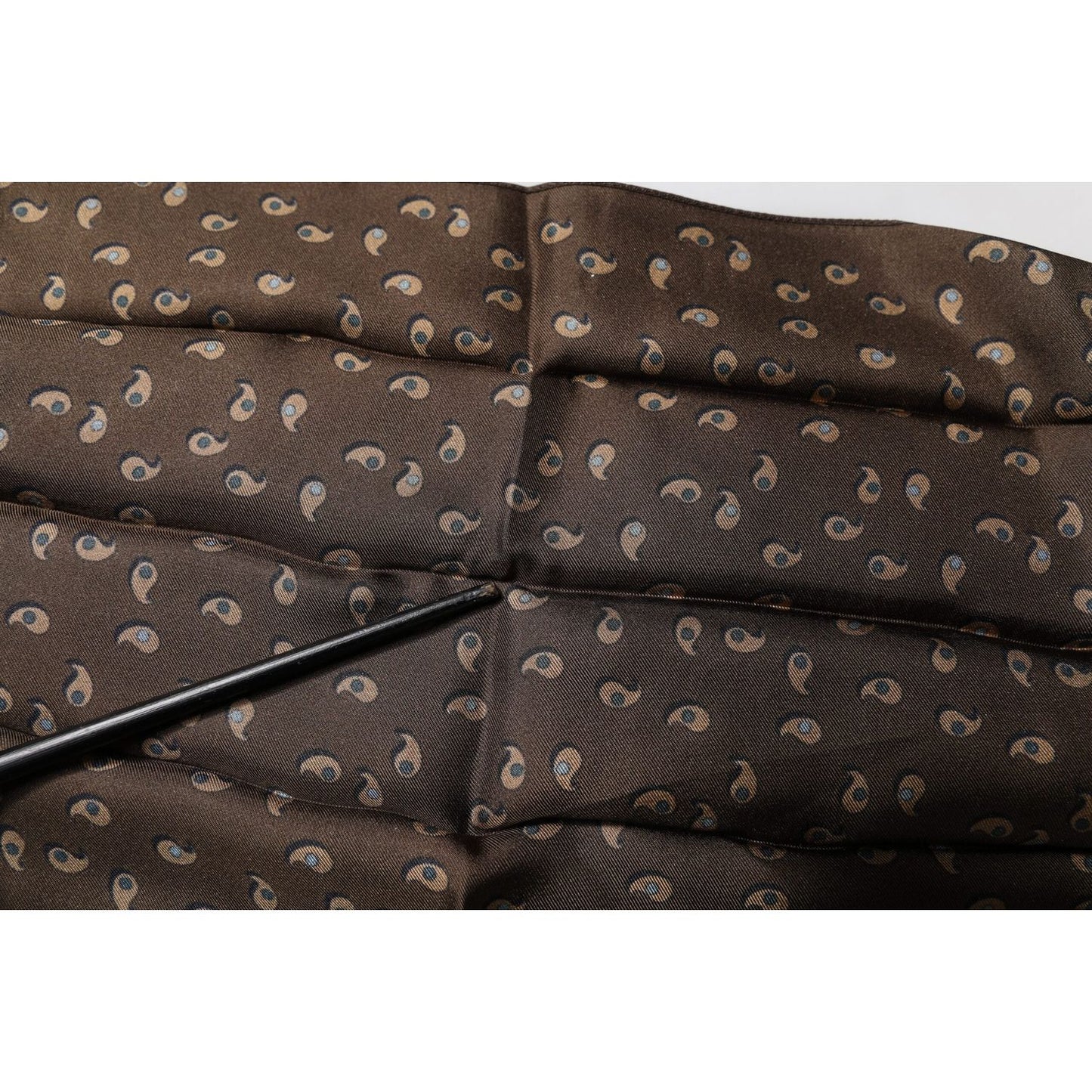 Dolce & Gabbana Brown Fantasy Silk Neck Wrap Shawl Scarf MS7303