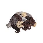 Dolce & Gabbana Multicolor Floral Silk Crochet Beanie Hat HAT9746