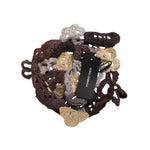 Dolce & Gabbana Multicolor Floral Silk Crochet Beanie Hat HAT9746