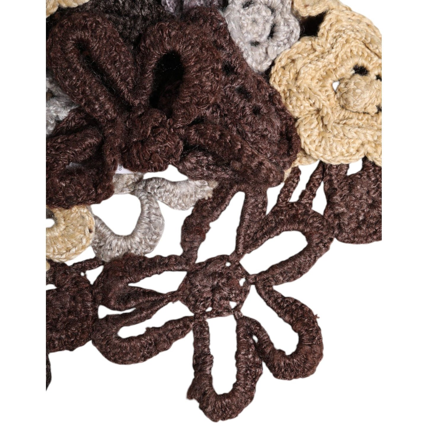 Dolce & Gabbana Multicolor Floral Silk Crochet Beanie Hat HAT9746