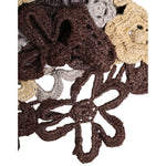 Dolce & Gabbana Multicolor Floral Silk Crochet Beanie Hat HAT9746