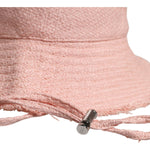 Dolce & Gabbana Pink Cotton Wide Brim Bucket Hat