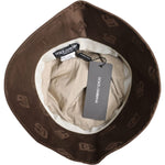 Dolce & Gabbana Brown Logo Monogram Cotton Bucket Cap HAT9769-58