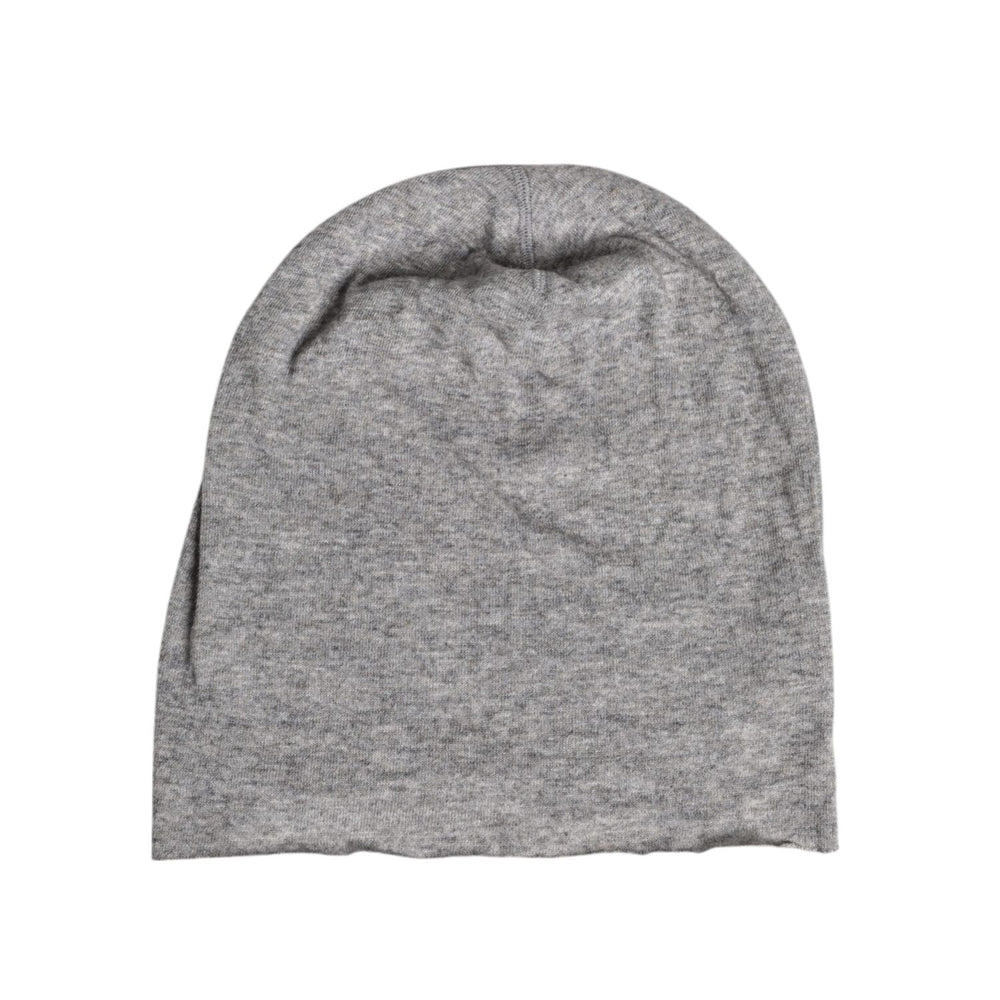 Dolce & Gabbana Gray Viscose Blend Knitted Beanie Cap HAT9782