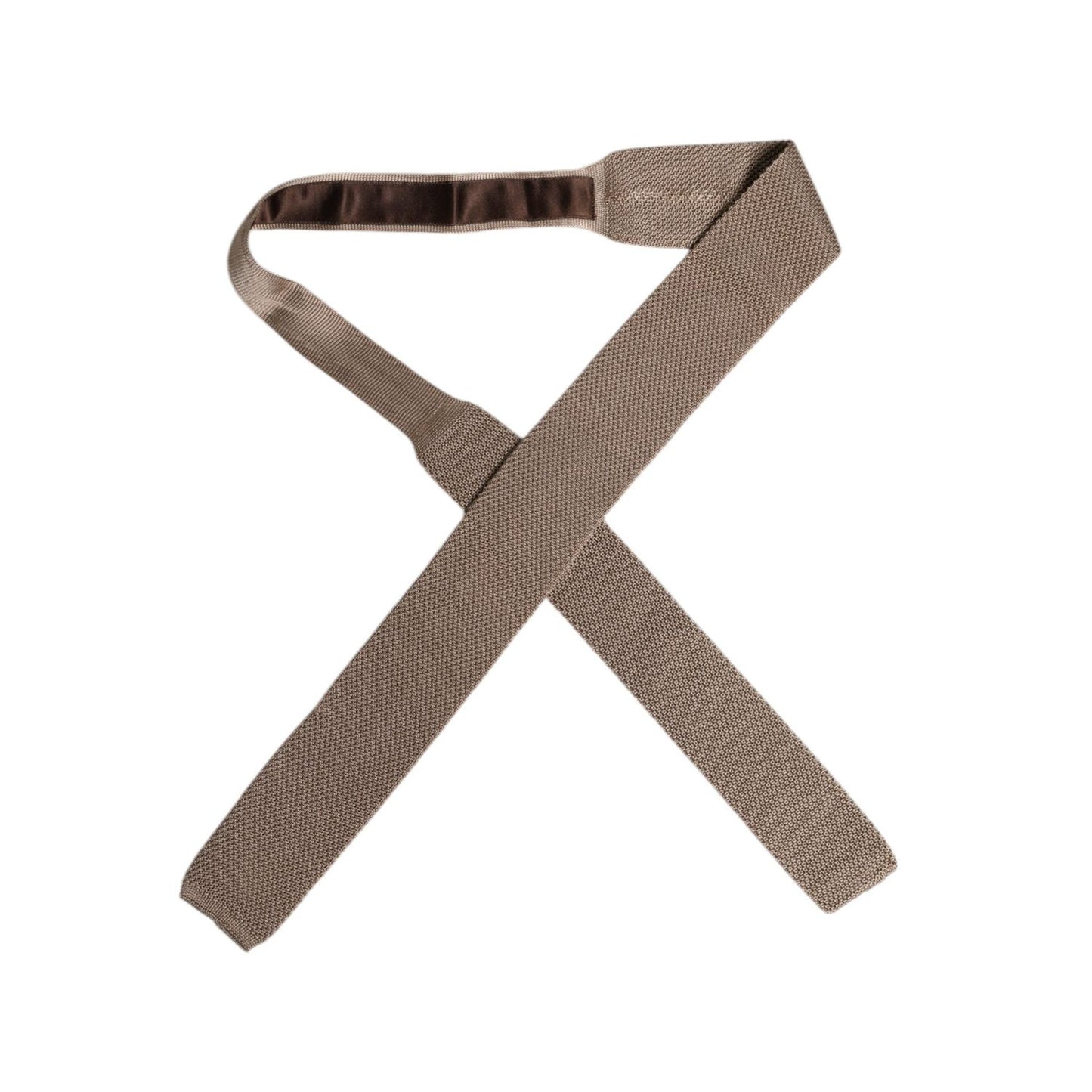 Dolce & Gabbana Brown Silk Adjustable Necktie Tie KRA3480