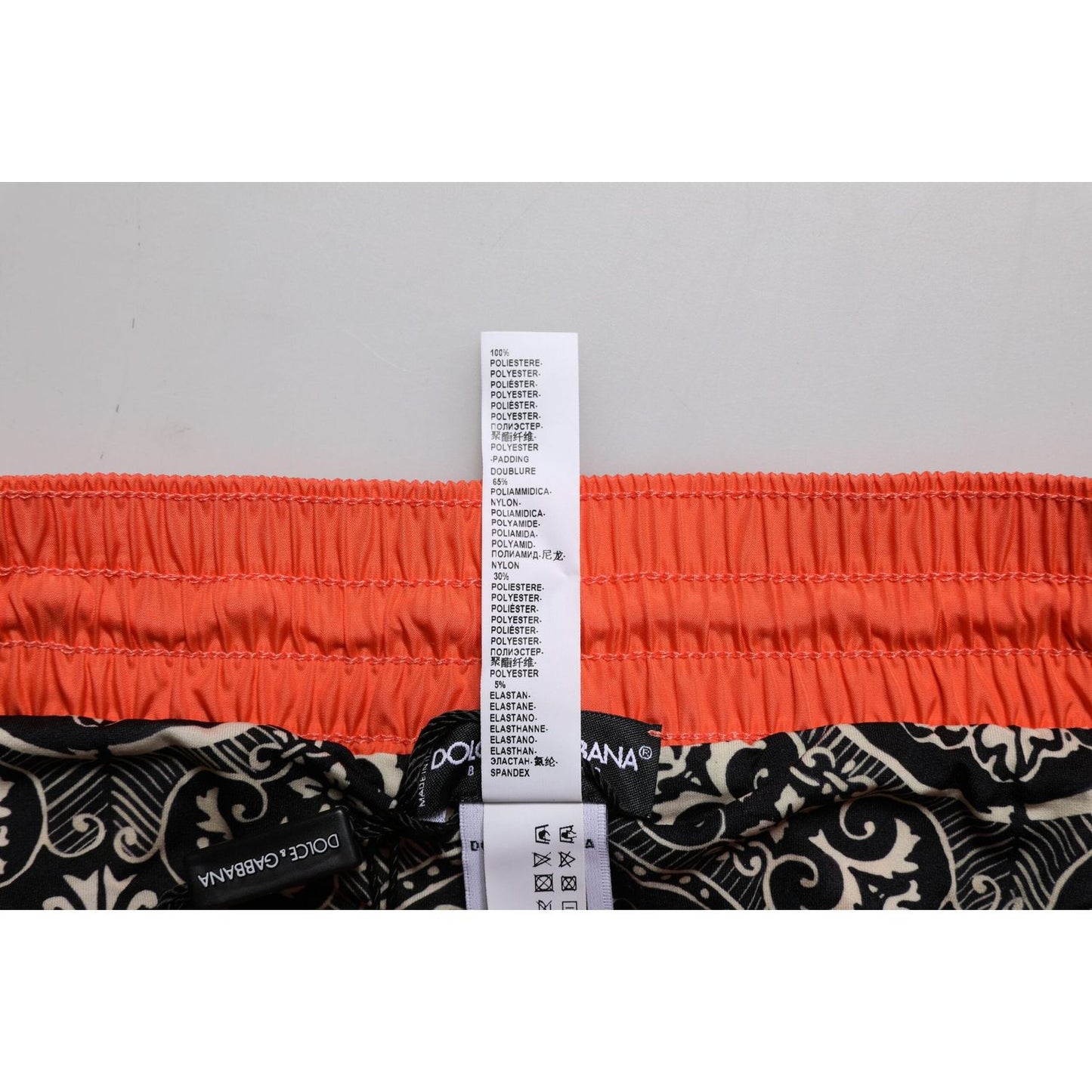 Dolce & Gabbana Orange Polyester Beachwear Shorts 2Pc Swimwear BIK1897-6
