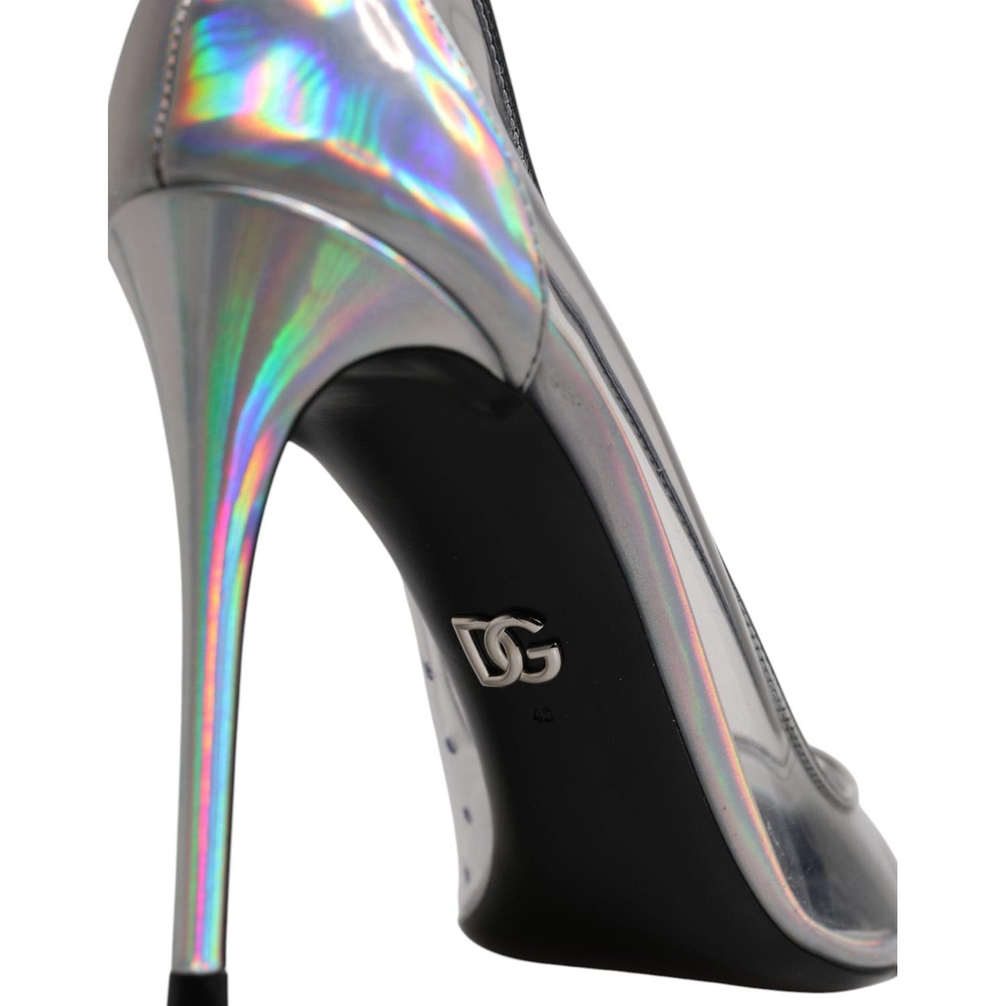 Dolce & Gabbana Multicolor Iridescent Pointed Toe Pumps Shoes LA12533-40