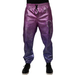 Dolce & Gabbana Pink Purple Two Tone Jogger Sweatpants Pants