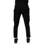 Dolce & Gabbana Black Cotton Stretch Skinny Cargo Denim Jeans PAN76110-46