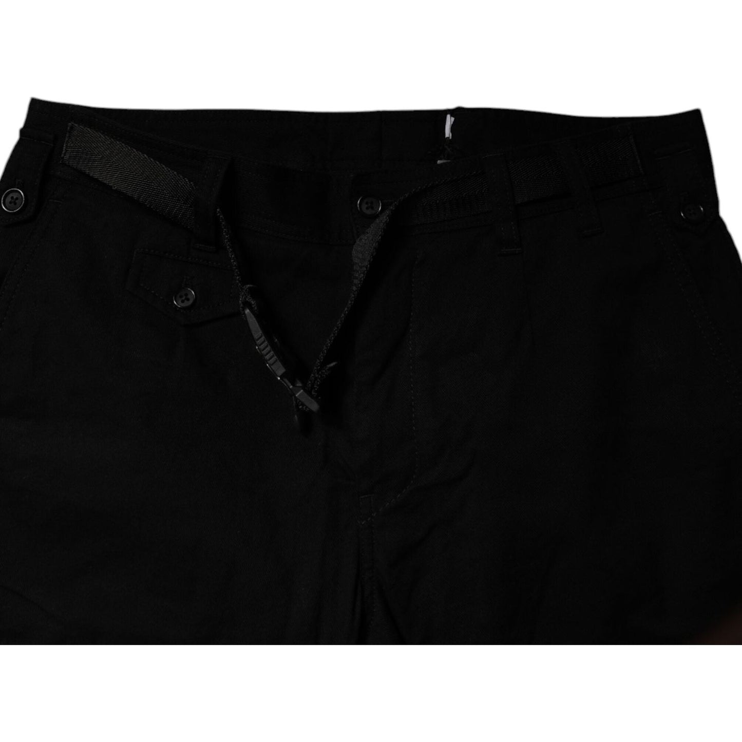 Dolce & Gabbana Black Cotton Stretch Skinny Cargo Denim Jeans PAN76110-46