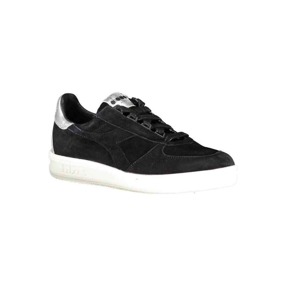 Diadora Black Leather Women Sneaker Diadora Beige