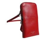 Dolce & Gabbana Red Leather Purse Phone Sling Crossbody Neck Strap Bag