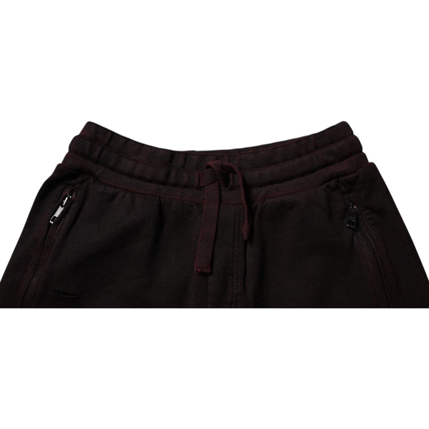 Dolce & Gabbana Maroon Cotton Sweatshorts Men Bermuda Shorts PAN75730-46